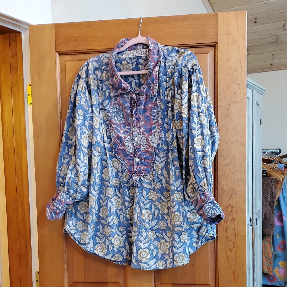Magnolia Pearl Floral Button-Up Shirt